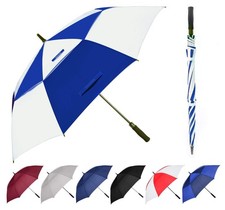 Baraida 62" Golf Umbrella: Oversize Double Canopy, Vented, Windproof, Auto Open