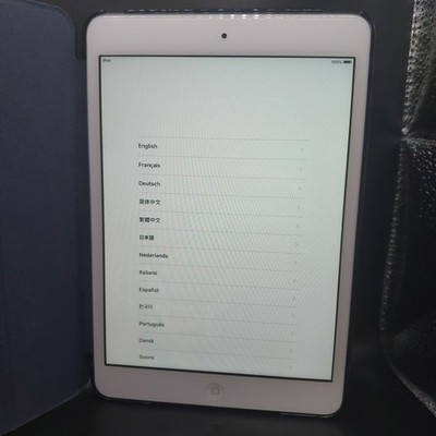 Apple iPad Mini A1432 16GB Wi-Fi 7.9'' Gray iOS 9   1st Gen Tablet Folio 𝘊𝘢𝘴𝘦