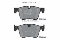 Textar Bremsbelagsatz, Scheibenbremse 2281301 FüR CitroËN DS Opel Peugeot