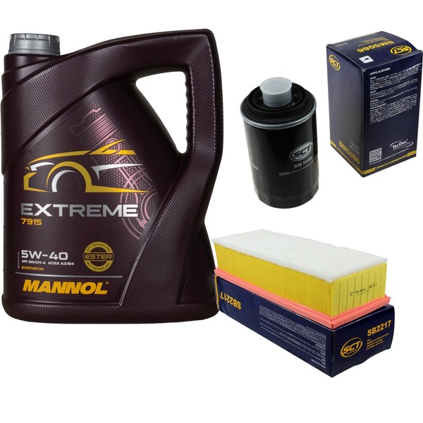 SCT Inspektionspaket 5L Mannol 5W-40 FüR Audi A3 1.8 Tfsi 2.0 Q3 VW Golf VI-image