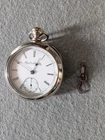 Elgin Railroad 18s Antique Keywind Pocket Watch Runs W/Key