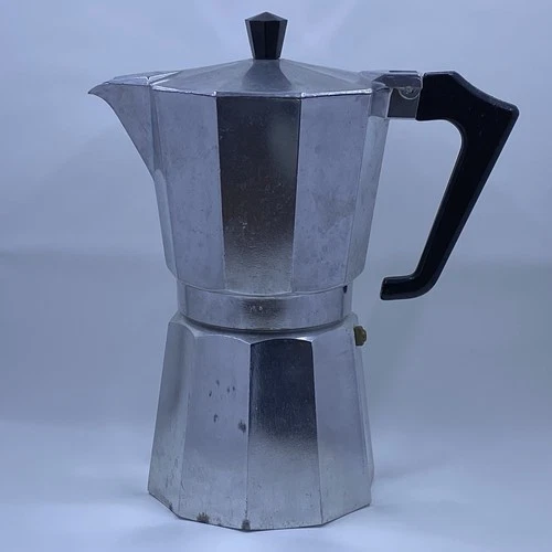 Vintage Pezzetti Italy 9 Cup Moka Pot Coffee Maker