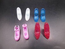 Zapatos Muñeca Princesa Disney ~❤️~ Lote 4 Pares Aurora, Rapunzel, Cenicienta #846