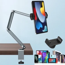 Tablet Stand Holder Long Arm Adjustable Foldable Lazy Bed Desk Mount For iPad