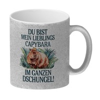 Lieblings Capybara Glitzer-Kaffeebecher - Capybara Mit Krone
