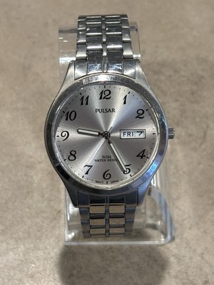 Pulsar Men s Watch WR 50M Day / Date VX43-X077 New Battery