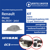 für Renault Master IV 06.2024-Jetzt AHK Starr +13Pol Spezifisch E-Satz NEU TOP