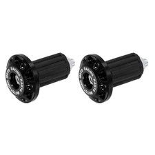 Motorcycle Bar End Plug, 2 Pcs Aluminum Alloy Handlebar for Car Scooters Black
