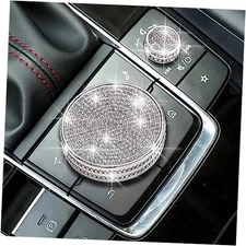 Bling Media Control Volume Knob Bling Crystal Shiny Accessory Interior Cover 