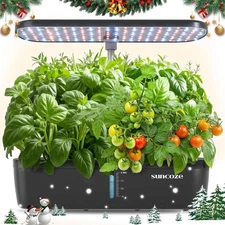 Hydroponics Growing System Kit 12 Pods, Indoor herb Garden with 20W LED Grow ...