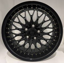 Ns5 19 Inch Black Gold Rim Fits Mazda Rx-8 Base Automatic 2004-2011