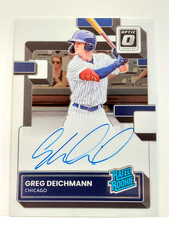 2022 PANINI GREG DEICHMANN AUTO RATED ROOKIE CARD. rookie card picture