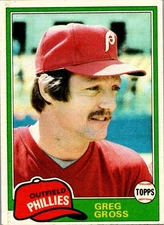 1981 Topps #459 Greg Gross Single Baseball Card