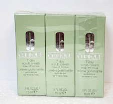 CLINIQUE 7 DAY SCRUB CREAM 0.5 OZ RINSE OFF  3 PACK