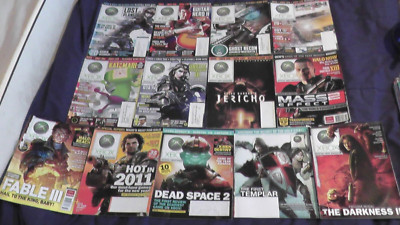 2007 2010 2011 official xbox magazines lot of 13 issues x box video game mags