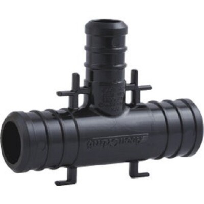 (5)-SharkBite PEX-B 3/4 In. x 3/4 In. x 1/2 In. Poly Alloy Barb Tee 25/Pack