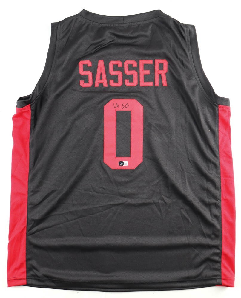 Marcus Sasser Autographed Signed Houston Cougars Jersey Beckett/ 2023 ACC Senior Point Guard 