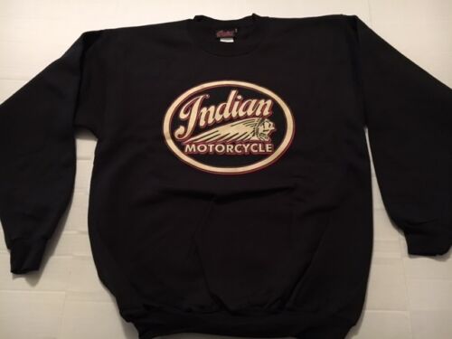 Indian Motorcycle Black Crewneck Sweatshirt - Small - Picture 1 of 1