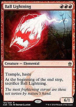 Magic/MTG Ball Lightning A25-121 Rare Englisch Excellent Foil