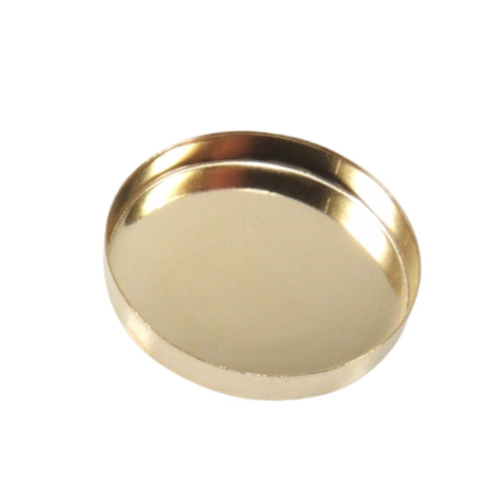 ZDP USA (2pcs Round 20mm 14k Gold Filled Bezel Cup Setting