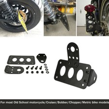 Mount License Plate Bracket Number Plate Holder For Bobber Chopper Harley UK