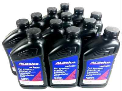 ACDelco 10-9243 Dexron VI Full Synthetic Automatic Transmission Fluid 12 Quarts