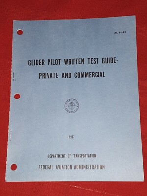 Glider Pilot Test 1967 FAA