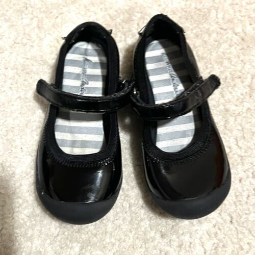 Hanna Andersson Toddler Size 9.5M Black Patent Leather Maya T Mary Janes Shoes - 第 1/5 張圖片