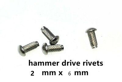M2X6 Stainless Round Head U-Drive Hammer Drive compliance plate tamper ...
