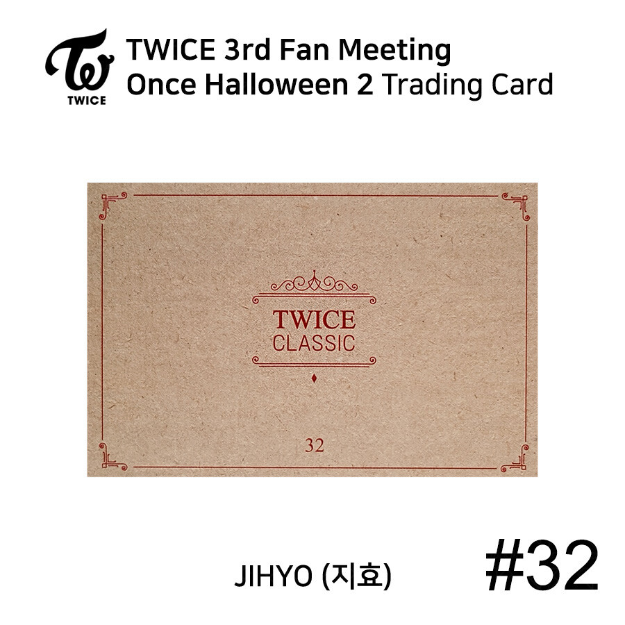TWICE 3rd FANMEETING ONCE HALLOWEEN 2 Trading Card Photocard JIHYO