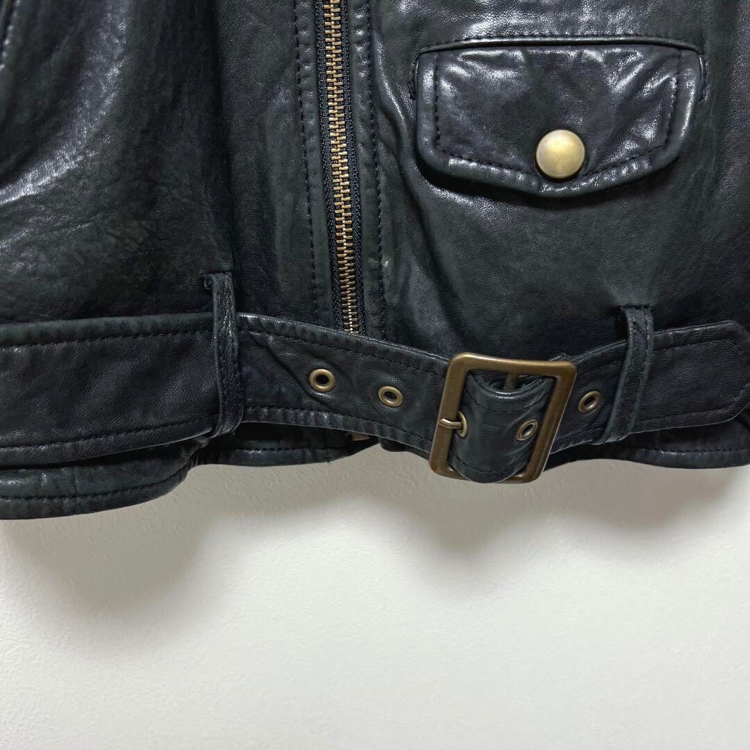 beautiful people leather jacket lamb leather black size 140
