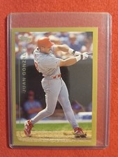 1998 Topps Jumbo Baseball Card #4 JUAN GONZALALEZ  Rangers NRMT