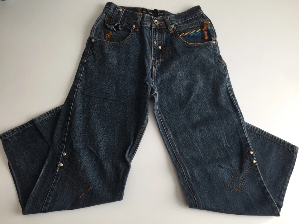 ROCAWEAR ~ Pierna Recta ~ Etiqueta 14 / Actual 25x27 - ¡EXCELENTE ESTADO! ¡Diseño genial! Foto 2 de 3