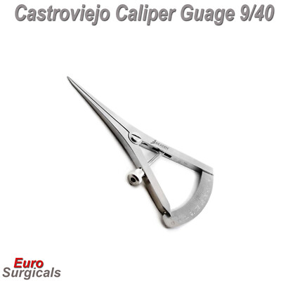 Dental Castroviejo ophthalmische Verriegelungsschraube Bremssattel-Messgeräte