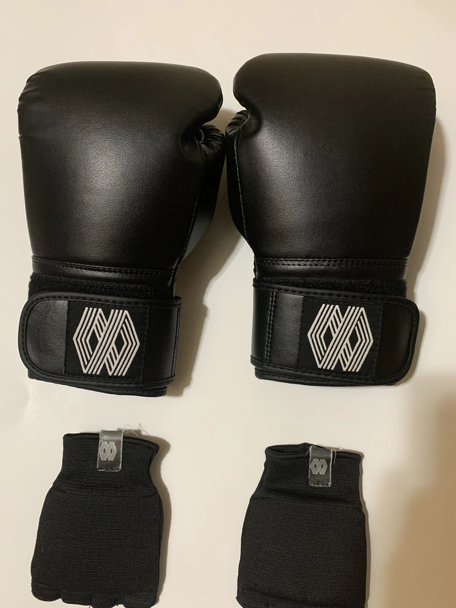 Floyd Mayweather Jr Boxing Gloves +Fitness With Hand Wraps And Bag 8-10oz  L-XL