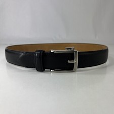 Chaps Black Synthetic Leather Ratchet Dress Belt - Size 26