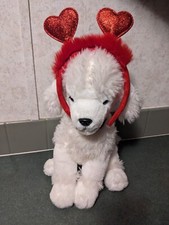 Target FAO Schwarz Dog w/ Heart Boppers Stuffed Animal Valentine Toy Schwartz