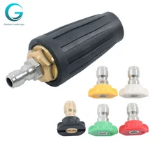 3600 Psi 1/4 Inch Rotating Turbine Nozzle Set High Pressure With 5 Spray Nozzles