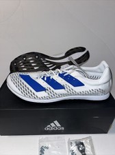 Adidas ADIZERO XC SPRINT Men's White Running Shoes Spikes EG8456 Size 12.5 New