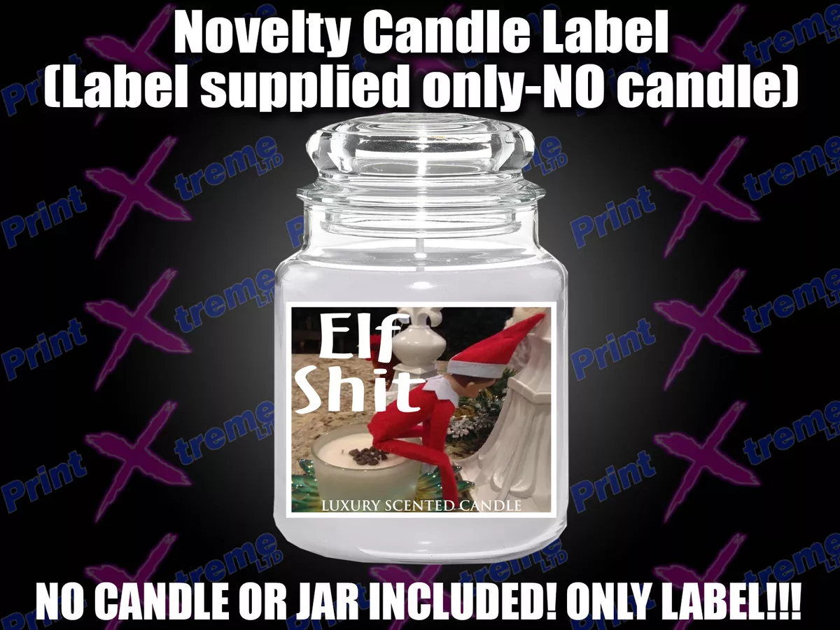 Novelty Christmas Candle Label funny rude Present Mum sister Friend Yankee  xmas