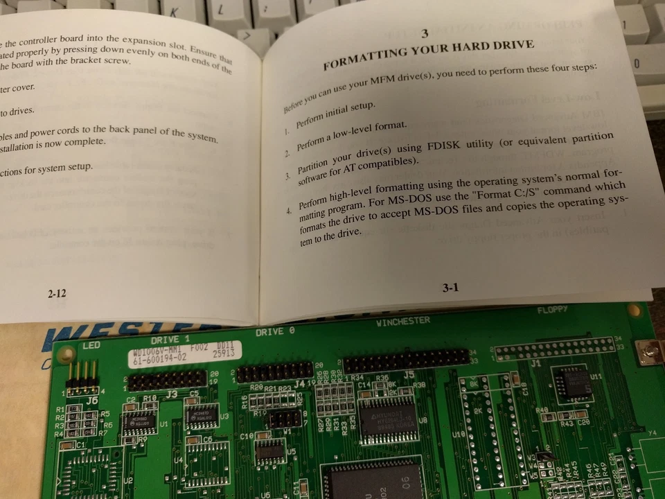 Vintage 1989 Western Digital WD1006V-MM1 MFM hard disk controller ISA 1:1 NOS - Image 4 of 4