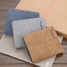 Slim Wallet for Men Minimalist Leather ID Window Bifold Wallet Purse Card Holder