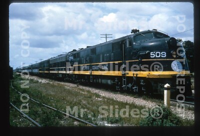Duplikat Dia ACL Atlantic Coast Line E6A 509 & 2 mit Personenzug