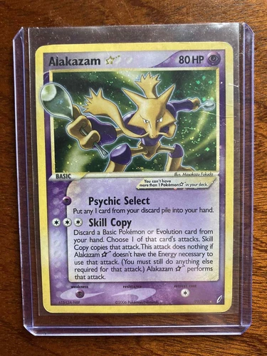 Alakazam Gold Star 99/100 Crystal Guardians Holo (MP)