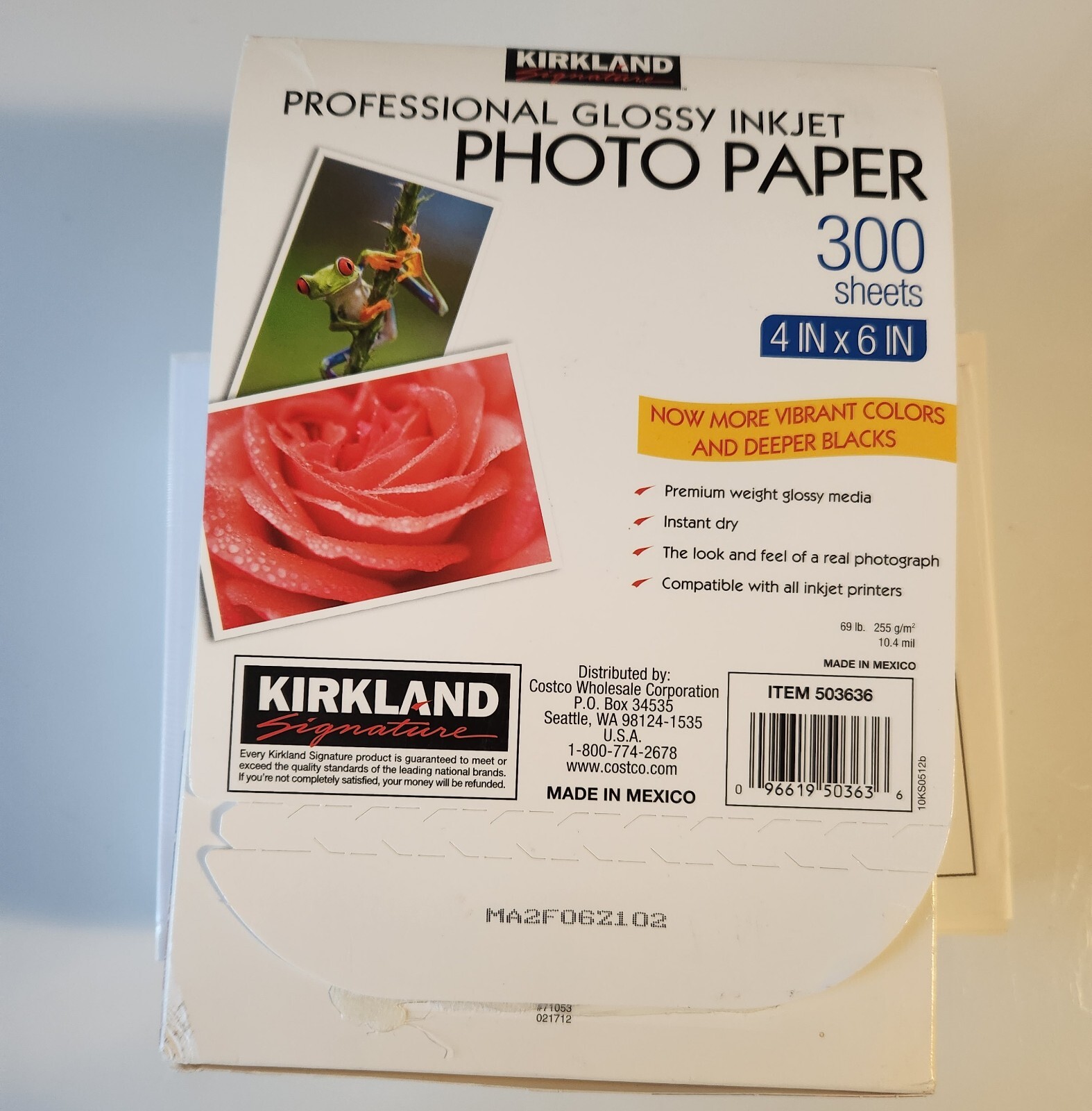 Kirkland Signature 4" X 6" Professional Glossy Inkjet Photo Paper eBay
