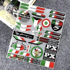 30cm motorcycle fuel tank emblem decal bike track body badge stickers for Vespa
