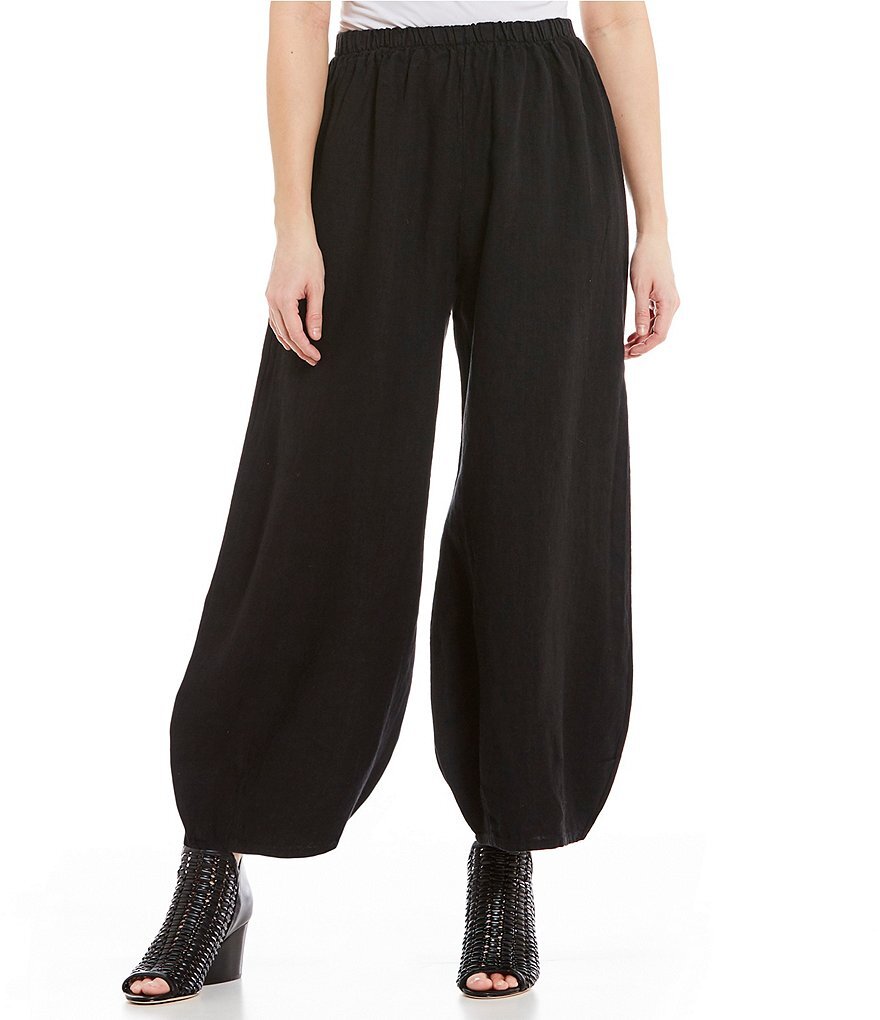 BRYN WALKER Heavy Linen OLIVER PANT Balloon Panel Hem Lagenlook 1X 2X 3X  COLORS | eBay