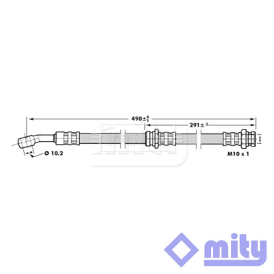 Fits Hyundai Coupe 2001-2009 1.6 1.8 2.0 CRDi 2.7 Brake Hose Rear Mity