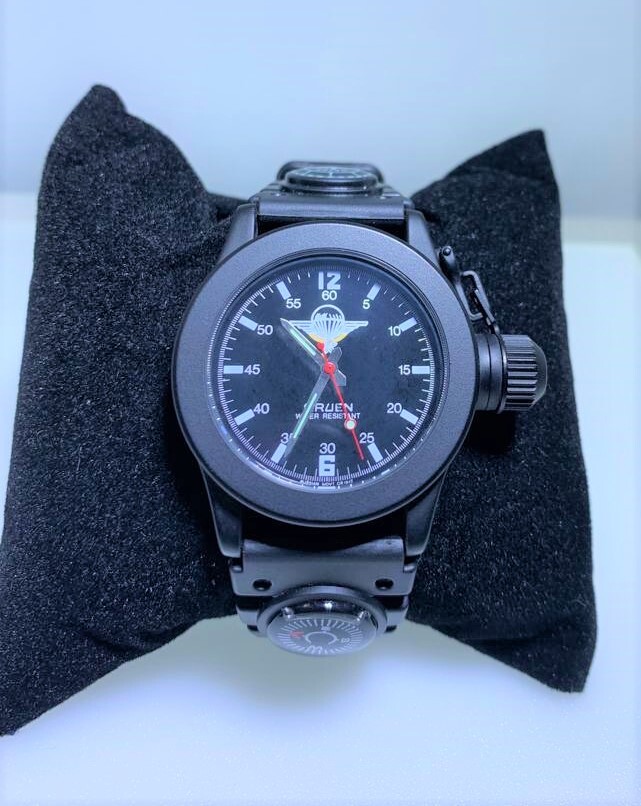 GRUEN SOVIET QUARTZ WATCH WITH COMPASS RUSSIAN MOVEMENT VINTAGE