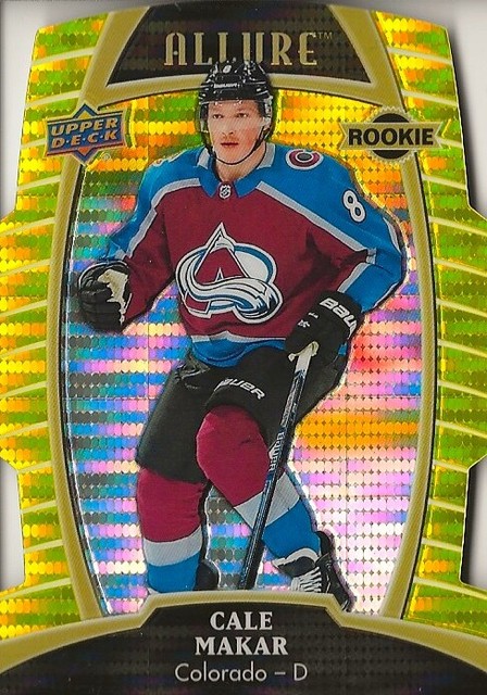 2019 20 U D ALLURE ROOKIE CALE MAKAR ROOKIE CARD YELLOW TAXI DC SP 